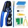 Therathy RJ45 Pass Through Crimp Tool Kit, Ethernet Crimping Tool for RJ45