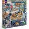 eeBoo Blue Kitchen 1000 Piece Square Jigsaw Puzzle, 23" x 23