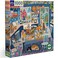 eeBoo Blue Kitchen 1000 Piece Square Jigsaw Puzzle, 23" x 23