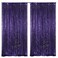 Poise3EHome Purple Sparkly Sequin Backdrop Curtain 2 PCS 5FT x 10FT