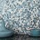 BeNice Penny Hexagon Peel and Stick Backsplash Tiles Blue Stripe 10pcs