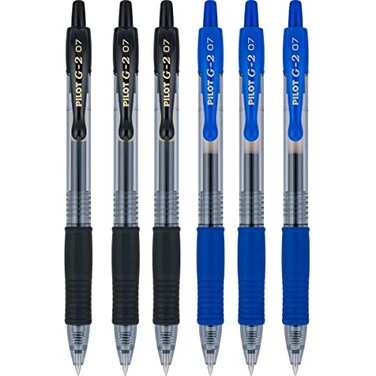 PILOT g2 07 black and blue