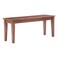 Boraam Shaker Bench, Walnut