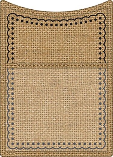 Teacher Created Resources Burlap Magnetic Storage Pocket