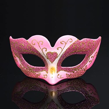 BLUE GARLIC Blue Masquerade Mask