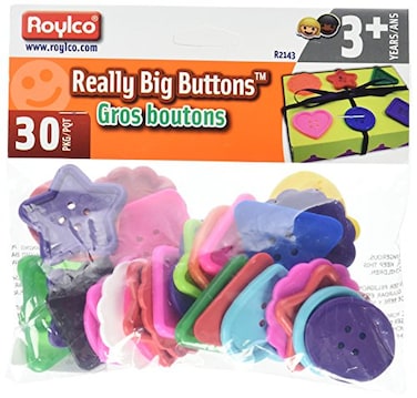Roylco Really Big Button, 30 Pieces