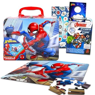 Marvel Spiderman Tin Lunch Box Bundle
