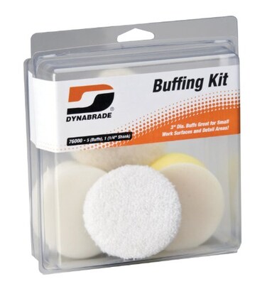 Dynabrade 76000 3-Inch Buffing Pad Kit