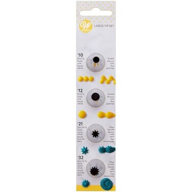 Wilton Round Star Icing Tip Set, Large