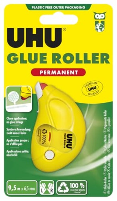 UHU Glue Roller Permanent 9.5 M x 6.5 mm