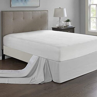 Madison Park Grey One Size Bedskirt, 1pc