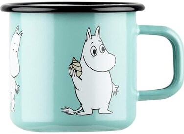 Muurla 3,7dl Moomintroll Retro enamel mug