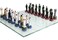 Pacific Giftware Army vs Navy Chess Set with Glass Board New