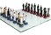 Pacific Giftware Army vs Navy Chess Set with Glass Board New