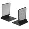 Lorell Black Mesh Bookend, 7" x 5.4" x 5.3