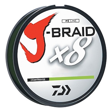 Daiwa J-BRAIDX8, Bulk, Chartreuse, Mono Dia.= 8lb.