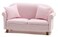 Classics by Handley Dollhouse Miniature Pink Sofa with 2 Pillows