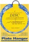Disc Flatiron Adhesive Plate Hangers, 3-inch