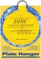 Disc Flatiron Adhesive Plate Hangers, 3-inch