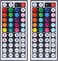 SUPERNIGHT 44 Key RGB LED Strip Light Remote Controller