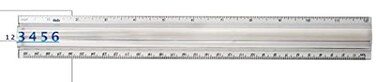 Helix - 2X Magnifier Ruler - 12 inch - 1 Pack