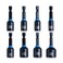 toolant Magnetic Nut Driver Set, SAE, 8-Piece