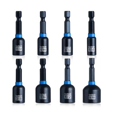 toolant Magnetic Nut Driver Set, SAE, 8-Piece