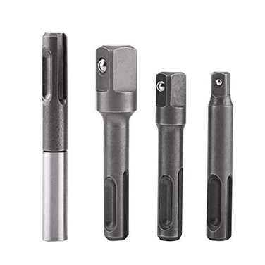 Walfront SDS Plus Shank to 1/4 Inch Hex Socket Adaptor
