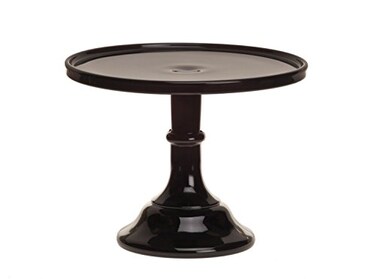 Mosser Glass Black Raspberry 9 Inch Cake Plate