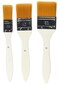 Pebeo Yellow Polyamide Spalter Brushes, 3-Pack