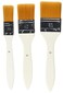 Pebeo Yellow Polyamide Spalter Brushes, 3-Pack