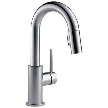 DELTA Trinsic Single Handle Pull-Down Bar/Prep Faucet