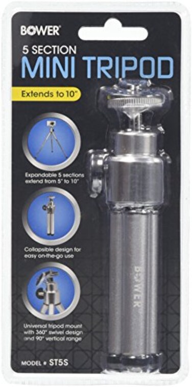 Bower Relaunch Aggregator 5-Section Silver Mini Tripod