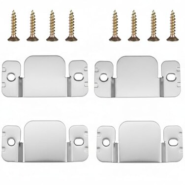 Mudder 4 Pieces Sectional Couch Connectors Metal