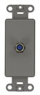 Leviton F Connector Decora Insert, 40681-GY, Gray