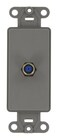 Leviton F Connector Decora Insert, 40681-GY, Gray