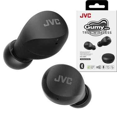 JVC Gumy Mini HAA6TB True Wireless Earbuds, Black