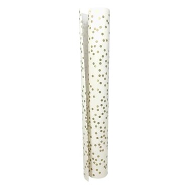 HesterCook Gold Confetti Paper Table Runner 25' American Made