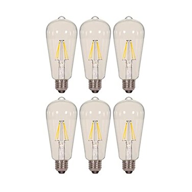 Satco S9581 6.5ST19/CL/LED/E26/27K/120V (6 - Pack