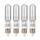 KOR T4 E11 Halogen Light Bulbs, 75W, Clear, 4-Pack