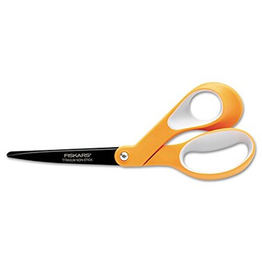 Fiskars 8 Inch Non-stick Titanium Softgrip Scissors
