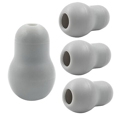 Hitefu Stethoscope Ear Tips Replacement, Gray, 4PCS