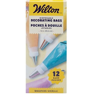 Wilton Disposable Decorating Bags, 16 Inch, 12-Pack