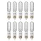 KOR T4 E11 Halogen Light Bulbs, 75W, Clear, 10-Pack