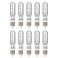 KOR T4 E11 Halogen Light Bulbs, 75W, Clear, 10-Pack