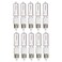 KOR T4 E11 Halogen Light Bulbs, 100W, Clear, 10-Pack