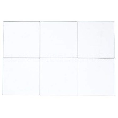 CleverDelights 2" (50mmSquare Glass Tiles - 10 Pack