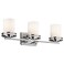Kichler Hendrik 3-Light Bathroom Vanity Light, Chrome