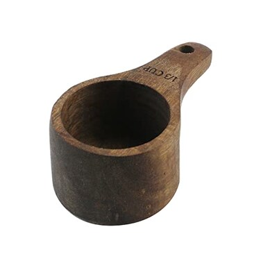 Oedema 1/3 Cup Wood Measuring Cup Baking Cooking Tools