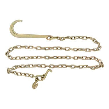labwork Grade 70 Tow Chain 5/16 x 10 FT with 15 J Hook